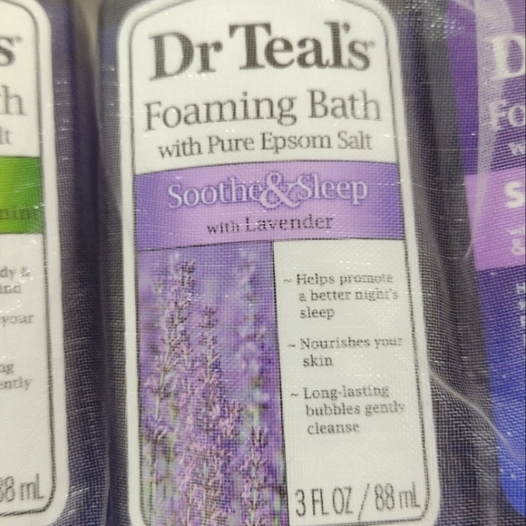 Dr Teal's. Foaming Bath with pure Epsom salt & Essentials oils set of 4 - Picture 7 of 11